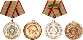 Germany - DDR Lot of 2 Medals 1967 
Nimmergut 1430; Brass