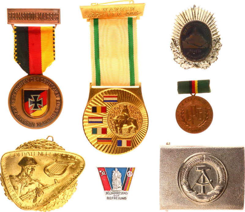 Germany - DDR 27 Diffirent Badge Medals Pins & Bars