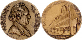 Germany - FRG Bronze Medal 150th Birthday of Johann Wolfgang von Goethe 1982 (ND)
Bronze 48.55 g., 50 mm.; UNC