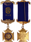 Great Britain Masonic Royal Order of Buffaloes 1887 
Silver; Enamel; with original ribbon