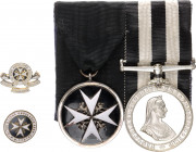 World Group of Medals & Badges of Saint John Ambulance Association 1935 - 1952
White metal; enamel damage