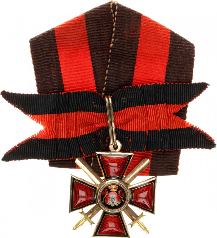 Russia Order of Saint Vladimir Cross with Swords 1899 - 1908 (ТВ) Smaller Type
...