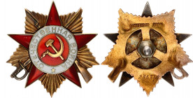Russia - USSR Order of the Patriotic War I Class 1942 
Barac# 988; Gold; Enamel; #236360; "Mercedes Type"