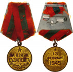 Russia - USSR Capture of Budapest 1945 
Barac# 913; Gilt Medal vgME; with original ribbon