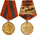 Russia - USSR Capture of Budapest 1945 
Barac# 913; Gilt Medal vgME; with original ribbon and docs