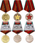 Russia - USSR Medal for Impeccable Service in MVD 1-2-3 Class 1957 
with originals ribbons