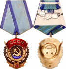 Russia - USSR Order of the Badge of Honour & Order of the Red Banner of Labour One Recipient 
# 1000069 & 1131210; Орден «Знак Почёта» & Орден Трудов...