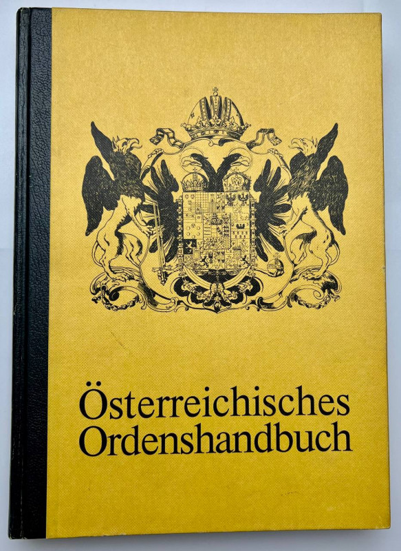 Literature Austrian Orders Book 1974
Roman Freiher von Prochazka; 160 Pages and...