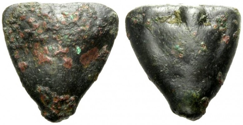 SIZILIEN. SELINUNT. Onkia, Bronze, gegossen, 435-415 v. Chr. Kantharos, oben Wer...