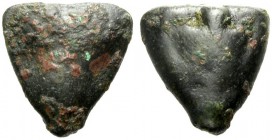 SIZILIEN. SELINUNT. Onkia, Bronze, gegossen, 435-415 v. Chr. Kantharos, oben Wertkugel. Rv. Selinos- (Eppich-) Blatt. 3,32 g. Calciati I, 237,10. Slg....