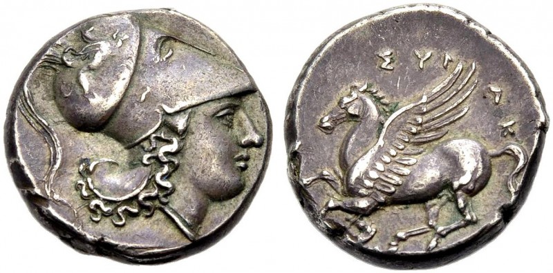 SIZILIEN. SYRAKUS. Agathokles, 317-289 v. Chr. Stater, 327-310 v. Chr. Athenakop...