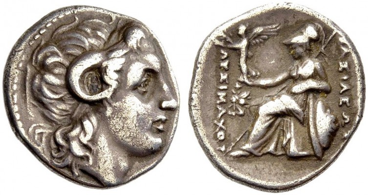 KÖNIGE VON THRAKIEN. Lysimachos, 323-281 v. Chr. Drachme, Ephesos, 294-287 v. Ch...
