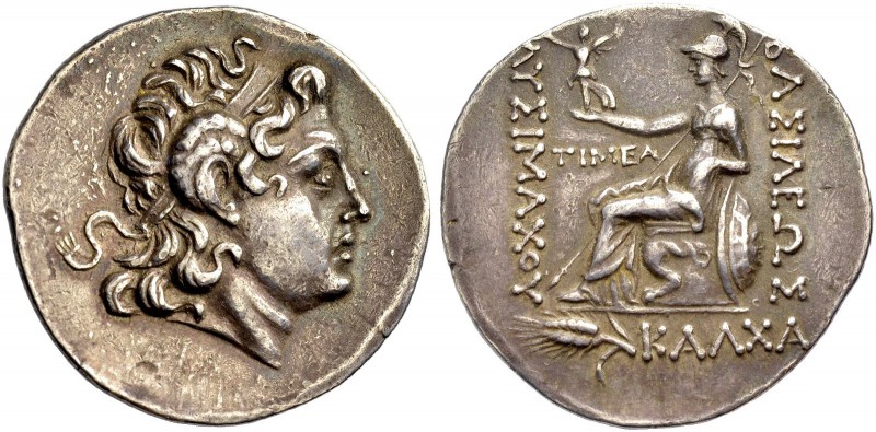 KÖNIGE VON THRAKIEN. Lysimachos, 323-281 v. Chr. Tetradrachmon, postum, Kalchedo...