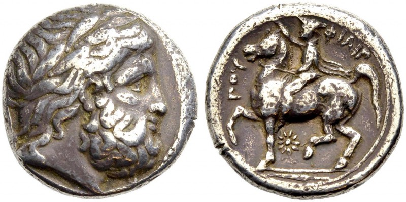 KÖNIGE VON MAKEDONIEN. Philippos II., 359-336 v. Chr. Tetradrachmon, Pella, 359-...