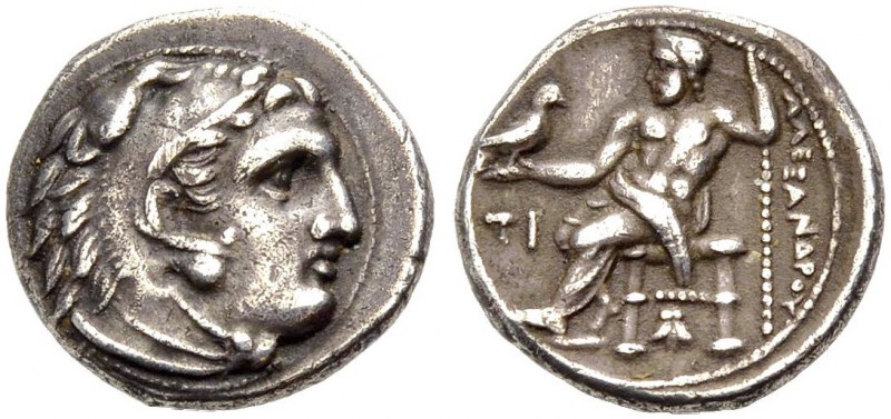 KÖNIGE VON MAKEDONIEN. Alexander III. der Grosse, 336-323 v. Chr. Drachme, postu...