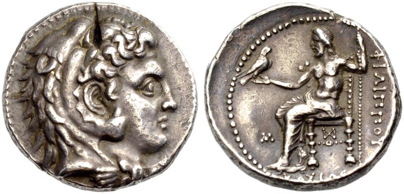 KÖNIGE VON MAKEDONIEN. Philippos III. Arrhidaios, 323-317 v. Chr. Tetradrachmon,...