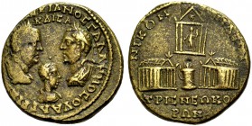 BITHYNIEN. NIKOMEDEIA. Valerian I. und Gallienus, gemeinsame Regierung 253-260. Bronze. Drap, gep. Büste des Valerian I. mit L. n.r., ihm gegenüber dr...