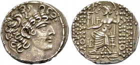 SYRIEN. ANTIOCHIA AM ORONTES. Autonom, 57 v. Chr. -270 n. Chr. Aulus Gabinius, Tetradrachmon im Namen des Philippos Philadelphos (92-83), 57-55 v. Chr...