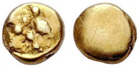 BOIER. 1/24 Stater, Gold. ca. 1. Jh. v. Chr. Athena Alkidemos (aufgelöst). Rv. Glatt. 0,37 g. Paulsen Tf. 7,149. Sehr schön