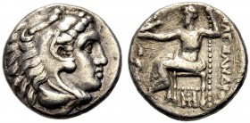 OSTKELTEN. Imitationen Alexander III. Drachme, nach 323 v. Chr., (Frühe oder möglicherweise keine Imitation). Kopf des Alexander-Herkules mit Löwenhau...