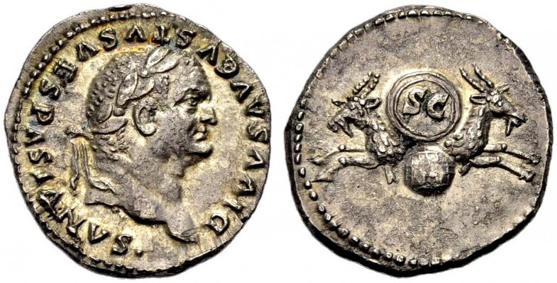 KAISERZEIT. Vespasianus, 69-79. Denar, postum, unter Titus, 80-81. DIVVS AVGVSTV...