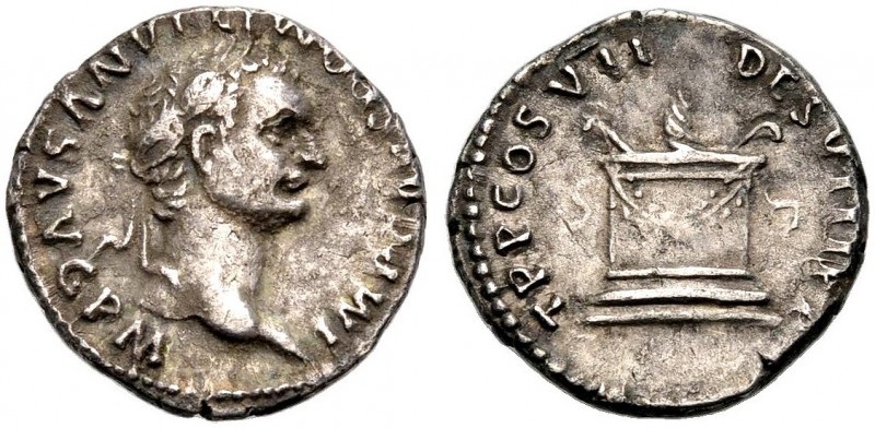 KAISERZEIT. Domitianus, 81-96. Denar, 81. Büste mit L. n. r. IMP CAES DOMITIANVS...