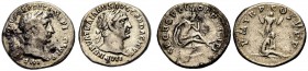 KAISERZEIT. Trajanus, 98-117. Denar, 103. Büste mit L. n. r. Rv. PM TRP COS V PP Daker n. r. auf dem Boden sitzend mit einem ausgestreckten und einem ...