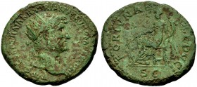KAISERZEIT. Hadrianus, 117-138. Dupondius, 119-121 Büste mit Strkr. n. r. Rv. FORTVNAE REDVCI/ SC Fortuna n.l. thronend, Steuerruder und Füllhorn halt...
