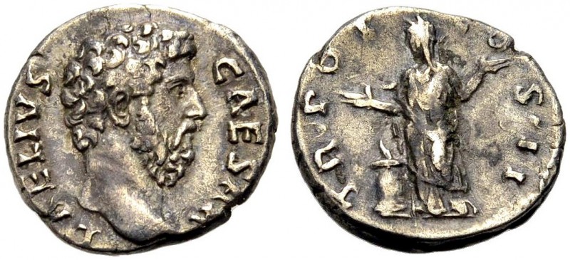 KAISERZEIT. Aelius Caesar, 135-138. Denar. Barhäuptige Büste n. r. L. AELIVS- CA...