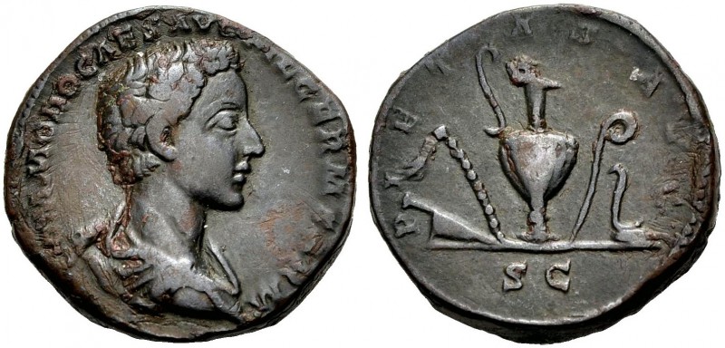 KAISERZEIT. Commodus, 177-192. As, 175-176 unter M. Aurel. Drap., gep., barhäupt...