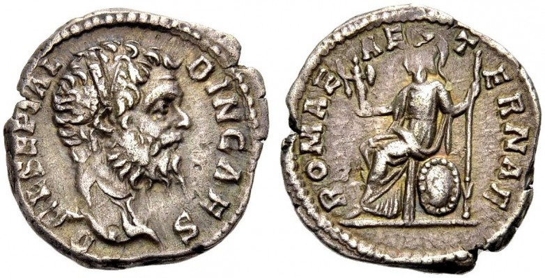 KAISERZEIT. Clodius Albinus, 195-197. Denar, 193. Rom. Als Caesar. Bärtige, barh...