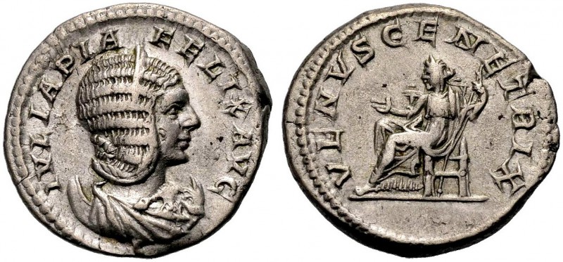 KAISERZEIT. Julia Domna, 193-217. Antoninian, 211-217, unter Caracalla. Drap. Bü...