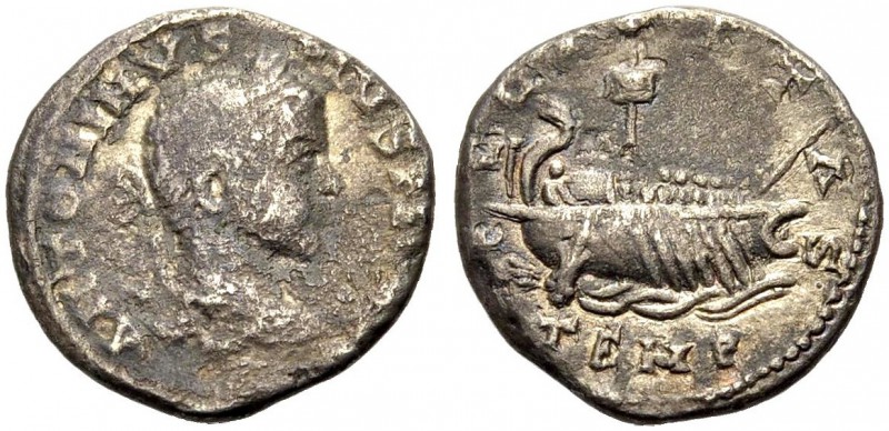KAISERZEIT. Elagabalus, 218-222. Denar. Büste mit L. n. r. Rv. FELICITAS / TEMP ...