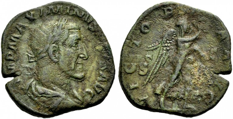 KAISERZEIT. Maximinus I. Thrax, 235-238. Sesterz, 235-236 Drap., gep. Büste mit ...
