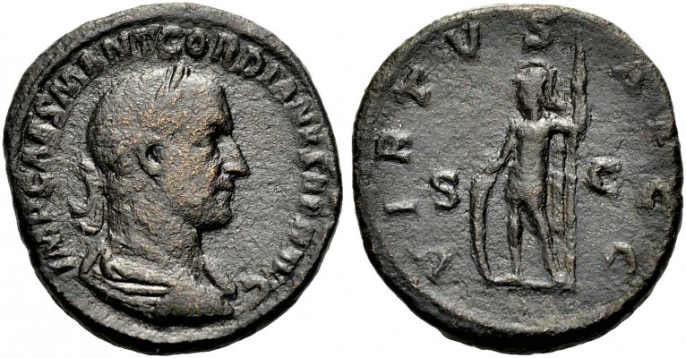 KAISERZEIT. Gordianus III., 238-244. Sesterz. 238-239 Drap. Büste mit L. n. r. R...