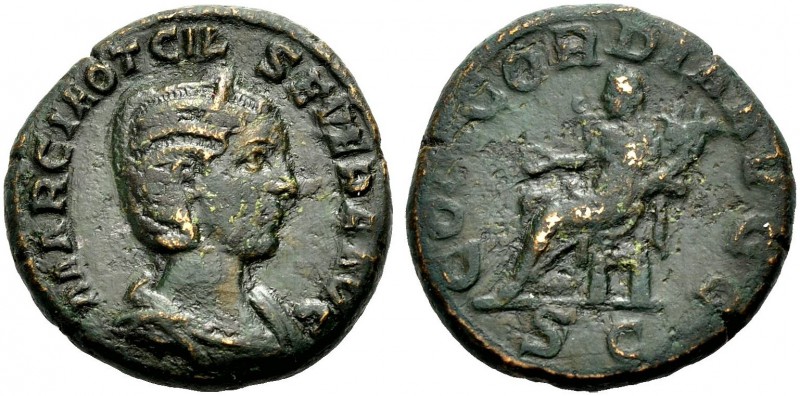 KAISERZEIT. Otacilia Severa, 244-249, Gattin Philippus I. As. Drap. Büste mit D....