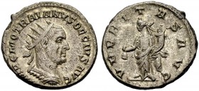 KAISERZEIT. Traianus Decius, 249-251. Antoninian. Drap., gep. Büste mit L. n.r., vom Rücken gesehen. Rv. VBERITAS AVG Uberitas im langen Gewand fronta...