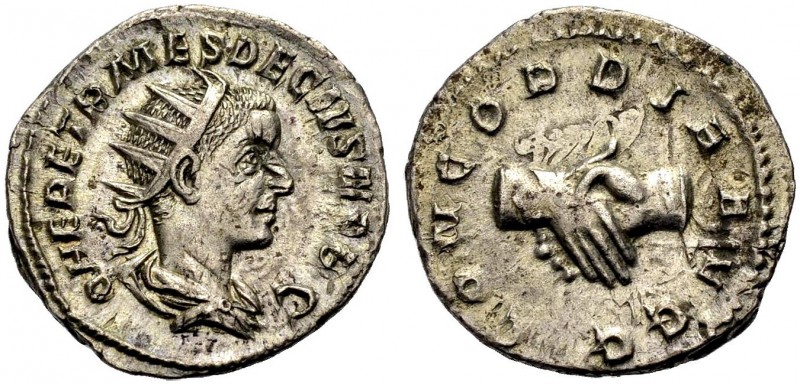 KAISERZEIT. Herennius Etruscus, 250-251. Als Caesar. Antoninian. Drap. Büste mit...