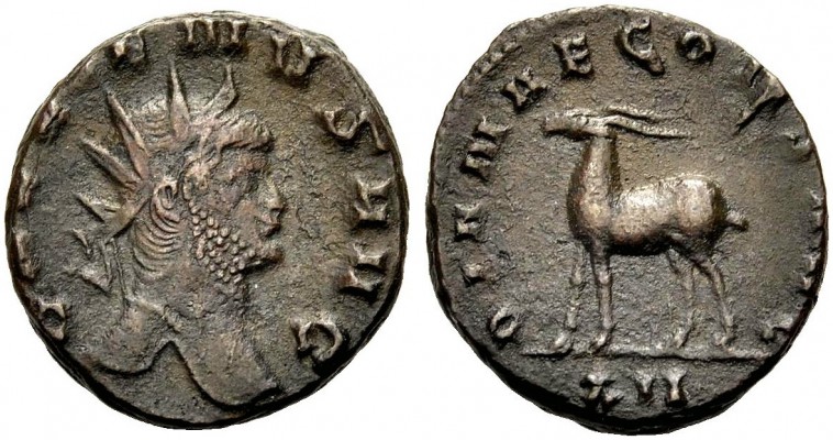 KAISERZEIT. Gallienus, 253-268. Antoninian, Rom. GALLIENVS AVG Büste mit Strlr. ...