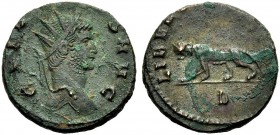 KAISERZEIT. Gallienus, 253-268. Antoninian, Rom. Büste n. r. mit L. GALLIENVS AVG Rv. LIBE(RO CONS AVG)/B. Panther n.l. gehend. 3,51 g. RIC V/1,151,23...