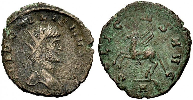KAISERZEIT. Gallienus, 253-268. Antoninian, Rom. IMP GALLIENVS AVG Büste mit Str...