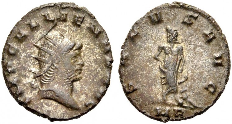 KAISERZEIT. Gallienus, 253-268. Antoninian, Mailand. Büste mit Strkr. n. r. IMP ...