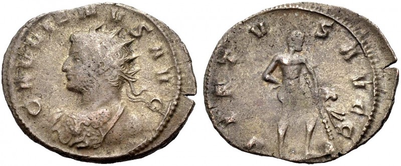 KAISERZEIT. Gallienus, 253-268. Antoninian, Mailand. Heroische Büste n.l. mit St...