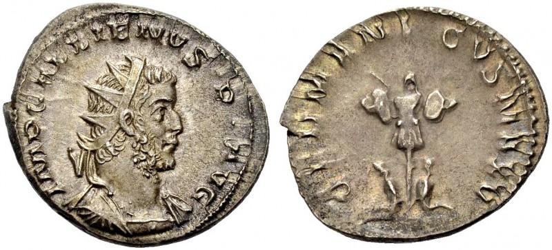 KAISERZEIT. Gallienus, 253-268. Antoninian, 257-258 Köln. Drap., gep. Büste mit ...