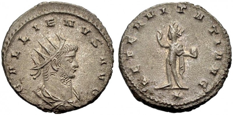 KAISERZEIT. Gallienus, 253-268. Antoninian, 263 Antiochia. GALLIENVS AVG Gep., d...