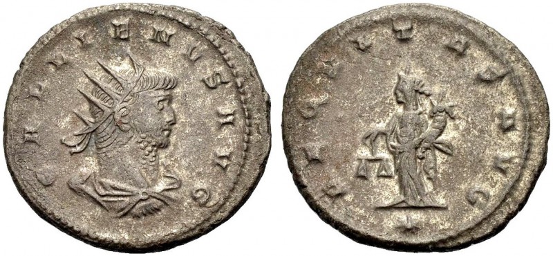 KAISERZEIT. Gallienus, 253-268. Antoninian, 263-364 Antiochia. GALLIENVS AVG Dra...