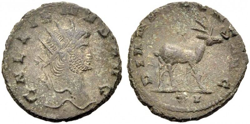 KAISERZEIT. Gallienus, 253-268. Antoninian, Rom. GALLIENVS AVG Büste mit Strkr. ...
