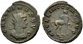 KAISERZEIT. Gallienus, 253-268. Antoninian. Gep. Büste mit Strkr. n.r. Rv. APOLLINI CONS AVG/Z Centaur mit gespanntem Bogen n.r. 3,01 g. RIC 145,163, ...