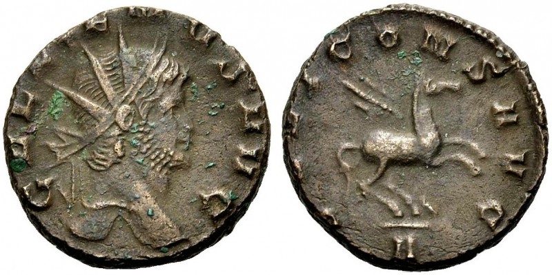 KAISERZEIT. Gallienus, 253-268. Antoninian. Rom. Büste mit Strkr. n. r. GALLIENV...