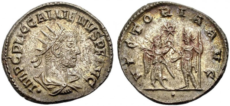 KAISERZEIT. Gallienus, 253-268. Antoninian, Samosata. Drap., gep. Büste mit Strk...